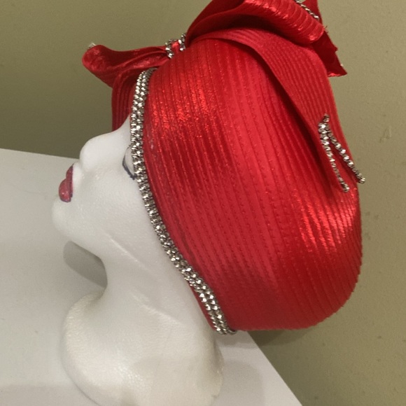 Beautiful Red Dress/Church/Kentucky Derby Hat by Lisa Rene’ - Picture 4 of 9